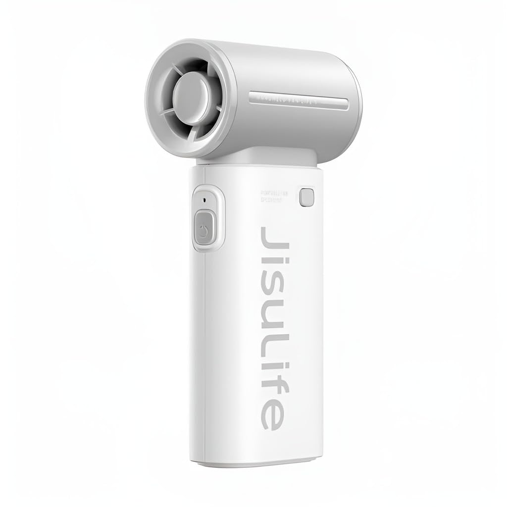 JISULIFE Portable Handheld Fan Life9, Turbo Airflow, Up to 12H Runtime