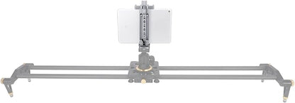 NICEYRIG Tablet Tripod Mount Aluminum Holder for iPad mini 8.3'' 7.9'', iPad Air, iPad Pro, 130mm - 223mm Adjustable Mounting Clamp with Double Locking Points, Quick Release Plate for Arca-style - 616