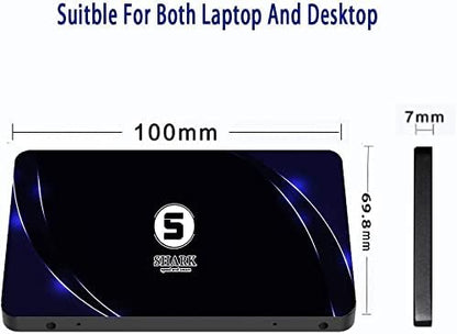 Dogfish Shark SSD 2.5 SATA III 64GB High Performance Internal Solid State Drive for Desktop Laptop 5 Unit Package Pack [64GB(5 Packs),2.5-SATA3]