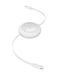 Baseus USB C to USB C Cable, 100W 6.6ft Retractable USB C Fast Charging Cable, 7-Stage Length Preset Retractable Charger Cord for iPhone 16 15 Pro Plus Pro Max, MacBook, iPad Pro, Samsung S24/S23+