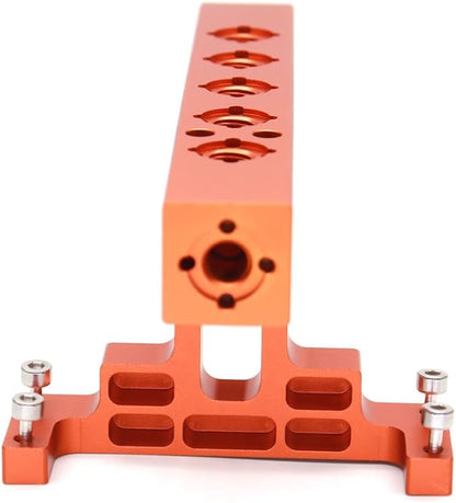Lightweight Top Handle, Camera Top Handle Grip, Universal Handle with 5X 3/8'' Screw Adapters for DSLR Camera Rigs - Orange