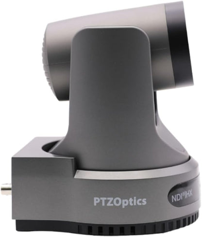 PTZOptics Move 4K 30x Auto-Tracking PTZ Camera with Built-in Tally Light, 3D Noise Reduction, and Advanced White Balance Modes (Gray)