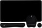 Keyboard Wrist Rest Large Mouse Pad Wrist Support for Computer, 4 in 1 Memory Foam Keyboard Pad Desk Mat Ergonomic Hand Rest Wrist Cushion for Home Office Gaming-Black