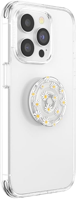 PopSockets Plant-Based Phone Grip with Expanding Kickstand, Adhesive Grip, Eco-Friendly - He Loves Me Not