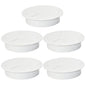 5 Pcs Desk Grommet 2-3/8" / 60 mm, Desk Cord Hole Cover, Cable Grommet ABS Plastic, Desk Hole Grommet for Home & Office Pc, Detachable Adjustable Cable Cord Organizer-White