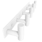 VAEHOLD Hat and Coat Wall Mount Rack - Hooks for Robes, Bags, Keys, and Towels - Bathroom Towel Hanger Organizer (White, “T“ Shape 3 Hooks 2 Pack)