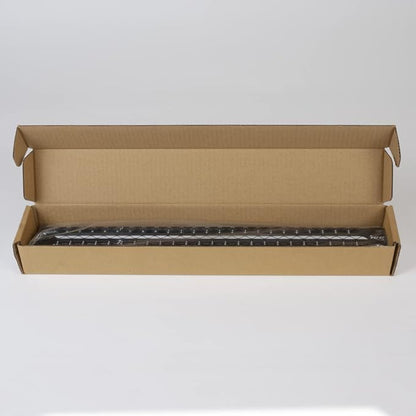 ICC CAT5e Feed-Through Patch Panel, 48 Port, 1U Rackmount, RJ45 Ethernet Patch Panel, No Punch Down, PoE++ and TAA Compliant, Black