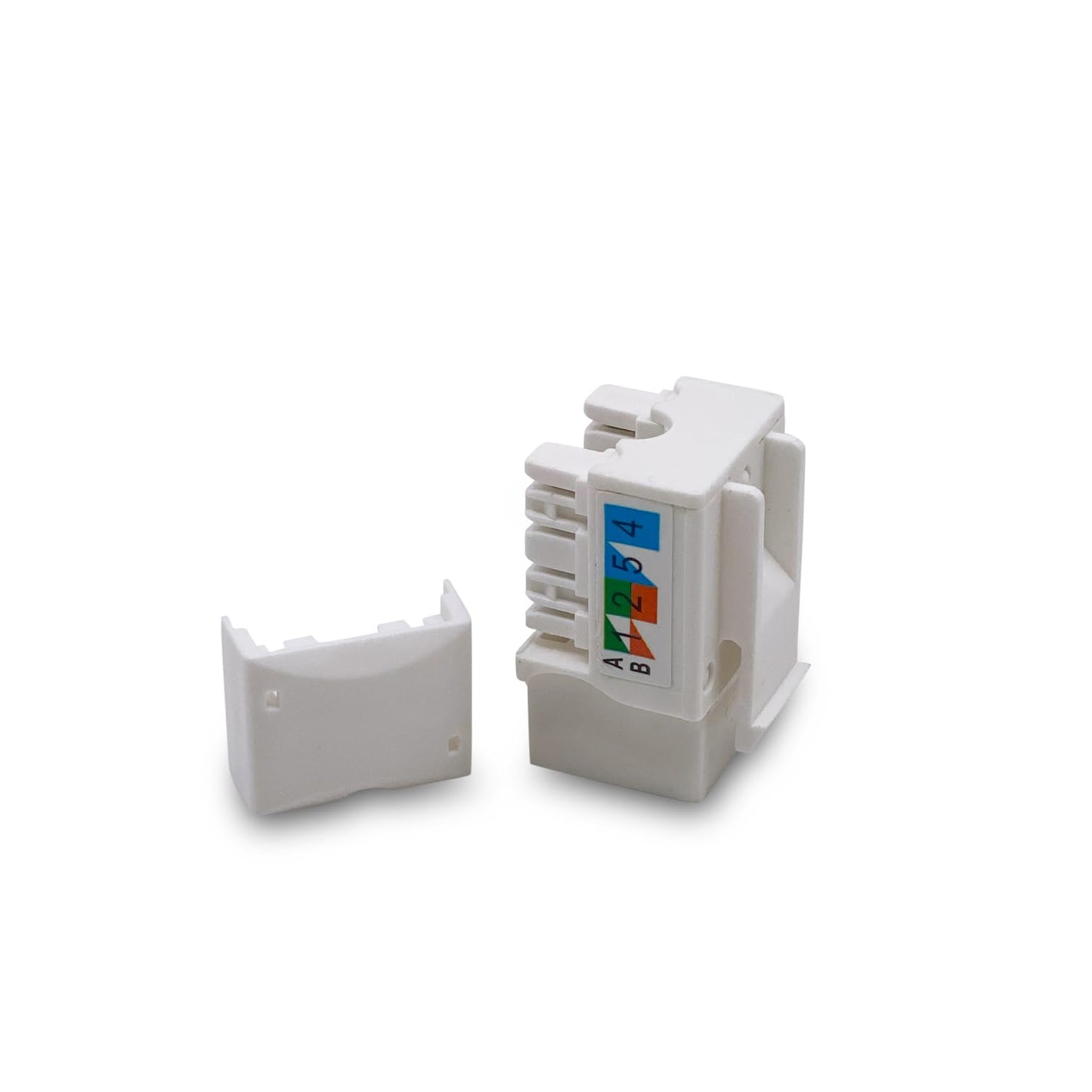 Verbex (10-Pack) Cat6 Keystone Jack - [UL Listed] - Ethernet Wall Jack - Wall Cat6 - Cat6 Network Coupler - Keystone Jack - Cat5/5e/6 Compatible - Cat6 Network Coupler