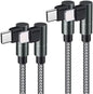 USB C to Lightning Cable MFi Certified PD Fast iPhone 12 Charging 6ft Cable 90 Degree Type C Charger Cord Compatible with iPhone 13/12/12 ProMax/12Mini/11 Pro Max/X/XS/XR/8, iPad 8th (Grey) …