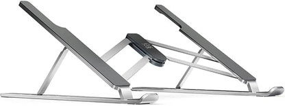XPPen Drawing Tablet Stand for Desk,Silver Portable Holder for Graphics Tablet&Pen Display, Aluminum Computer Riser Compatible with 10 to 15.6 Inch Laptops and Drawing Tablets,Portable and Adjustable