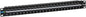 ICC CAT6 Feed-Through Patch Panel, 48 Port, 1U Rackmount, RJ45 Ethernet Patch Panel, No Punch Down, PoE++ and TAA Compliant, Black