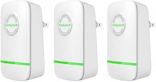 Elon-musk's Electricity Saving Box Stop Watt Stopwatt Energy Saving Device Save Energy Saving Device Energy Saving Power Strip for Home Office US Plug 90v-250v 30kw Rated Green (3PCS)
