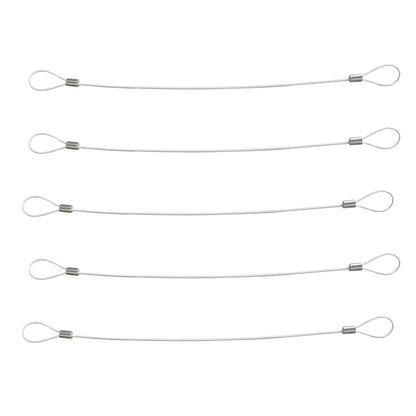 Ciyebst Cable Tethers 10 Pack with Crimping Tool (12 Inches, White Color), Adjustable Security Cable Look, Universal DIY Adapter Tethering Ties Kit for Computer Cord, Pre-Assembled, Tamper-Resistant