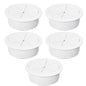5 Pcs Desk Grommet 2" / 50 mm, Desk Hole Cover for Cables White, Cable Grommet ABS Plastic, Desk Hole Grommet for Home & Office Pc, Detachable Cable Cord Organizer