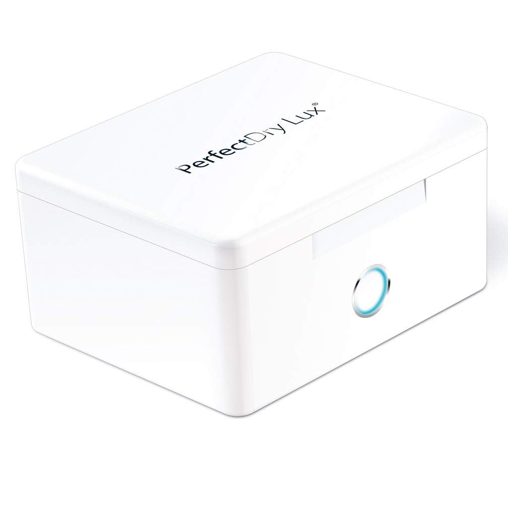 PerfectDry LUX | World's Fastest Hearing Aid Dryer, Dehumidifier Accessory | UV-C Ultraviolet Light Box Kit | Removes Sweat & Moisture from Hearing Aids, Wireless Earbuds, Ear Amplifiers