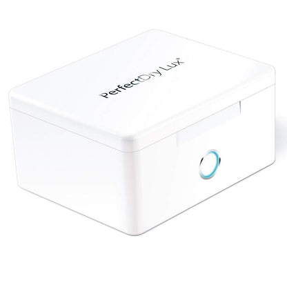 PerfectDry LUX | World's Fastest Hearing Aid Dryer, Dehumidifier Accessory | UV-C Ultraviolet Light Box Kit | Removes Sweat & Moisture from Hearing Aids, Wireless Earbuds, Ear Amplifiers