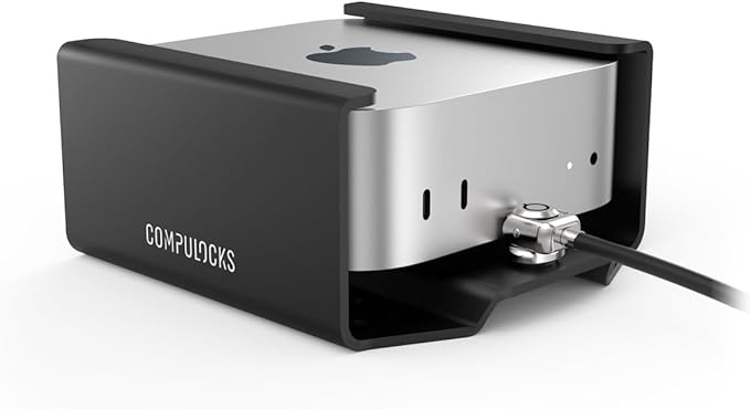Mac mini M4 2024 Secure Mount with Keyed Cable Lock
