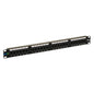 ICC CAT5e RJ45 Patch Panel, 24-Port 1U 19-Inch Rackmount, Black, 1-Pack