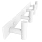 VAEHOLD Hat and Coat Wall Mount Rack - Hooks for Robes, Bags, Keys, and Towels - Bathroom Towel Hanger Organizer (White, “T“ Shape 3 Hooks 2 Pack)