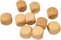 10 Pcs Wooden Dices, Round Corner Cube Dice 6 Sided Blank Dice DIY Graffiti Dices Crafts Toy Board Game Party Supplies Standard Game Dice (1.8cm)