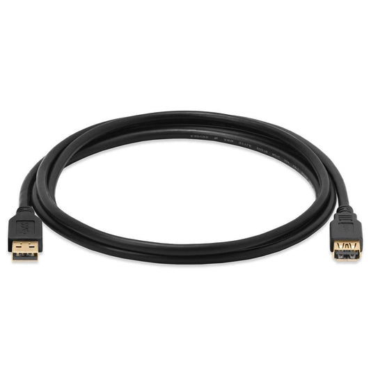 Cmple - USB 3.0 A Male to A Female Extension Gold Plated Cable - 10FT (Blue)