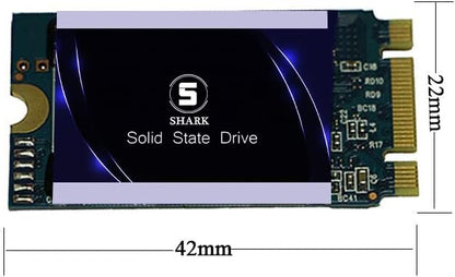 SSD SATA M.2 2242 500GB Shark Speed Ngff Internal Solid State Drive High Performance Hard Drive for Desktop Laptop SATA III 6Gb/s Includes SSD (500GB, M.2 2242)