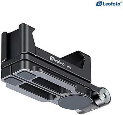 LEOFOTO PS-2 Phone Holder, Cell Phone Stand, Adjustable Angle, Compact and Portable, 1/4" Screw Thread, Arca Compatible (Black)