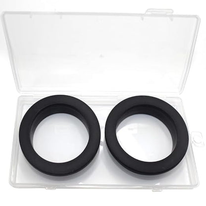 2 Pcs 2-7/16" Drill Hole, 1-15/16" ID Silicone Rubber Grommets for Wiring, Large Top Hat Grommets for Tube Cable, Waterproof L-Shape O-Ring Seal Hose Gasket in Hydroponic Irrigation System