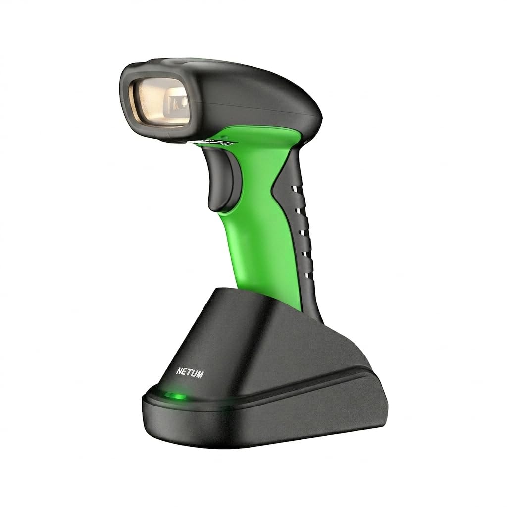 NETUM 2D QR Industrial Bluetooth Barcode Scanner with Charging Dock