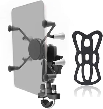 Strg Tablet Mount with Composite Double Socket Arm(Medium) for 6" Tablets, Tablet Holder Compatible with RAM Mount and All B Size 1" Ball Mounts Bases for Motorcycle Bike Car Truck etc