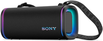 Sony ULT Field 5 Wireless Portable Bluetooth Speaker, IP67 Waterproof, Dustproof, and Rustproof with Enhanced Bass, 25 Hour Battery, 360° Party Light, and Shoulder Strap (SRSULT50B), Black