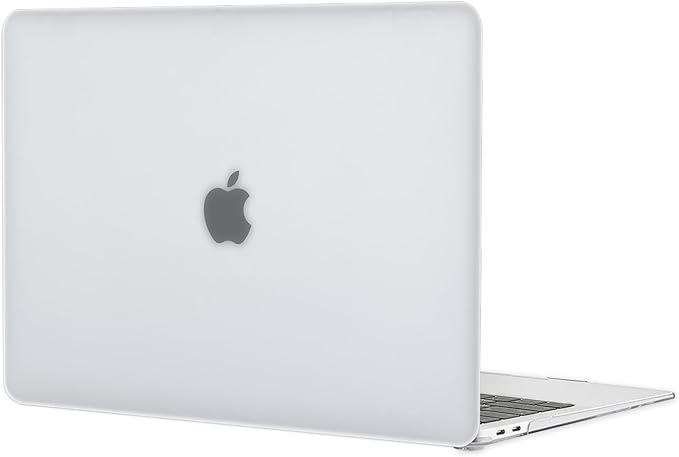 Frost Case for MacBook Pro 13 inch M2 M1 A2338 A2289 A2251 A2159 A1989 A1706 2023-2016 Release with Touch ID, 6 in 1 Plastic Hard Shell&Keyboard Cover&Screen Protector&Webcam Cover,Matt Clear