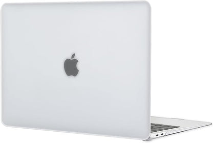 Frost Case for MacBook Pro 13 inch M2 M1 A2338 A2289 A2251 A2159 A1989 A1706 2023-2016 Release with Touch ID, 6 in 1 Plastic Hard Shell&Keyboard Cover&Screen Protector&Webcam Cover,Matt Clear