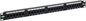 ICC Voice Patch Panel, UL Listed, Rackmount 6P6C 24 Port 1U 19-Inch Telephone Network Patch Panel with Rear UTP USOC Wiring 110 IDC Terminal Blocks for PBX and Business Phone Systems, Black