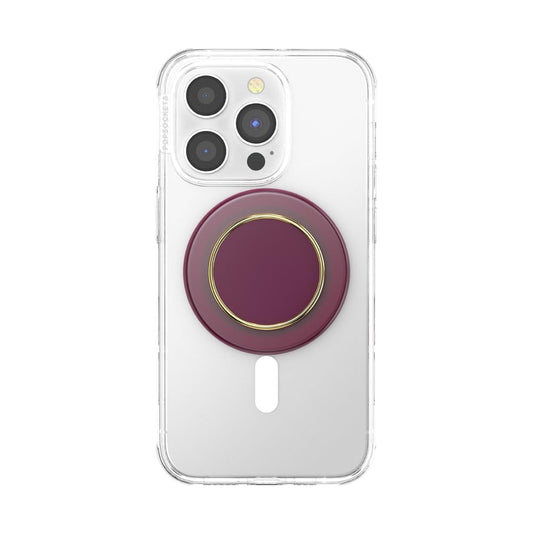 PopSockets Phone Grip for MagSafe, Magnetic Holder- Red Wine