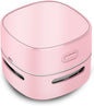 ODISTAR Desktop Vacuum Cleaner, Mini Table dust Sweeper Energy Saving,High Endurance up to 400 mins,360º Rotatable Design for Keyboard/Home/School/Office (Pink Charging)