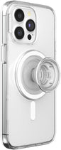 PopSockets Phone Grip Case for iPhone 15 Pro Max - Clear MagSafe Compatible Wireless Charging