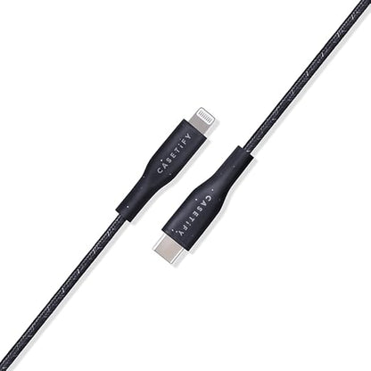 CASETiFY Powerthru USB-C to Lightning Cable (1m/3.3ft) - Black