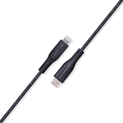 CASETiFY Powerthru USB-C to Lightning Cable (2m/6.6ft) - Black