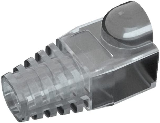 VIVOCH 50 Pcs Cat5 Cat5E Cat6 Strain Relief Boot, RJ45 Plug Connector Cover Modular Network Plug Cap Cable Connector Boots, Transparent
