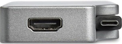 StarTech.com USB C Multiport Video Adapter - 4K 60Hz UHD Portable 5-in-1 USB Type C to HDMI 2.0, Mini DisplayPort, VGA or DVI (1080p) - 95W PD Passthrough - Cable Management - Aluminum (CDPVDHMDPDP)