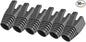 50 Pcs Cat7 Cat7A Cat8 Strain Relief Boot, RJ45 Plug Connector Cover Modular Network Plug Connector Cap Cable Connector Boots, Darkgrey