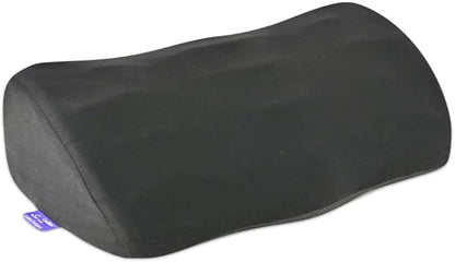 C CUSHION LAB Ergonomic Foot Rest for Under Desk - Patented Massage Ridge Design Memory Foam Foot Stool Pillow for Work, Home, Gaming, Computer, Office Chair - Footrest for Back and Hip Pain Relief