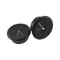 HAHIYO 2Pcs 2Inch/50mm Black ABS Plastic Eight-petaled Desk Grommet Wire Grommet Cable Management Cord Hole Cover Desk Wire Hole Insert Wire Organizer for Computer Office Home School Equipment Systems