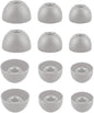 Replacement Ear Tips for Beats Fit Pro, Beats Studio Buds+, Beats Studio Buds, Beats Solo Buds Silicone Earbuds Washable Noise Isolation, Fit in The Charging Case, 6 Pairs S/M/L (Sage Gray)