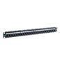 ICC CAT5e RJ45 Patch Panel, 24-Port 1U 19-Inch Rackmount, Black, 1-Pack