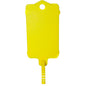 100pcs Reusable Blank Plastic Tags Ties Key Tags 1.45"*2.48" Serrated Tension Sealing Strap with Large Label Plastic Tie Mark Label Waterproof Hang Sign Write on Tag (5 Colors Mixed, 100pcs)