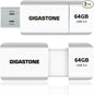 GIGASTONE 64GB Flash Drive (2 Pack) Z60 USB 3.2 Gen 1, 100MB/s Ultra Fast, Retractable Capless Slider Design, Data Storage, Backup for PC/Mac/TV/Car Audio, USB 2.0/3.0/3.1 Compatible