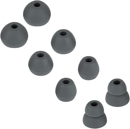 Earbud Tips Earbud Replacement Tips Replacement Earbud Tips Earbud Covers Replacement Ear Pads Earbud Rubber Tips Ear Tips for Powerbeats Pro Beats Wireless Earphone Headphones 4 Pairs (Dark Gray)