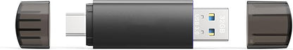 32GB USB C Flash Drive Dual USB 3.0 Flash Drive Type C + USB A Portable Type-C Flash Drive 2-in-1 USB-C Thumb Drive for Smartphone Tablet Computer Mac iPhone 15 (5 Packs)